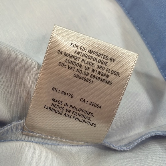 Maeve By Anthropologie Dress Size 4 Midi Blue With Oranges Print - Picture 13 of 13